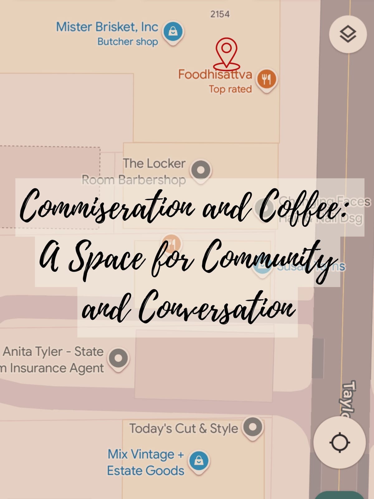 Commiseration and Coffee: A Space for Community and Conversation